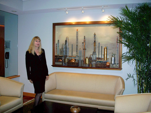 Nova At Dusk, In Nova Lobby with Artist Holly Wayne